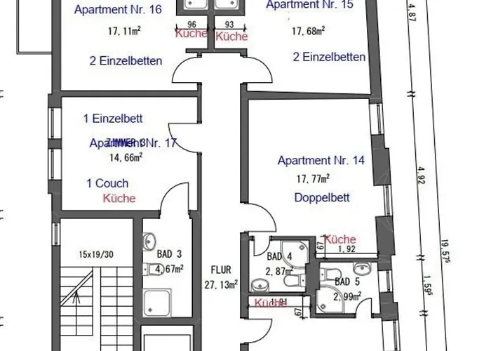 Apartman 17 Und 2 Zwingenberg